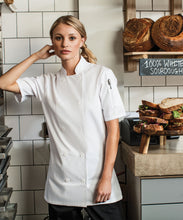 Load image into Gallery viewer, Premier Women’s Short Sleeve Chef’s Jacket