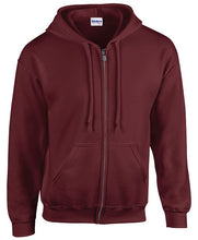 Load image into Gallery viewer, Gildan Heavy Blend Full Zip Hooded Sweatshirt