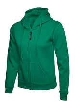 Load image into Gallery viewer, Uneek Ladies Classic Full Zip Hooded Sweatshirt