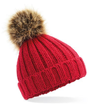 Load image into Gallery viewer, Infant/Junior Pom Pom Chunky Beanie