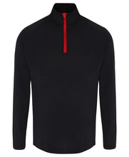 Load image into Gallery viewer, TriDri® recycled long sleeve brushed back ¼ zip top