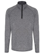 Load image into Gallery viewer, TriDri® recycled long sleeve brushed back ¼ zip top