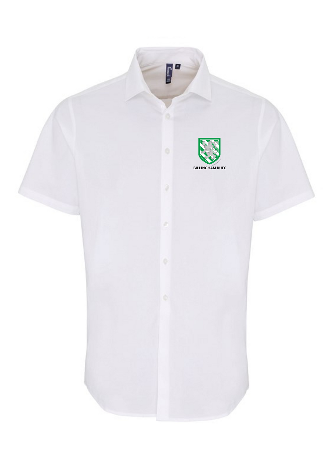 Billingham RUFC Stretch fit cotton poplin short sleeve shirt