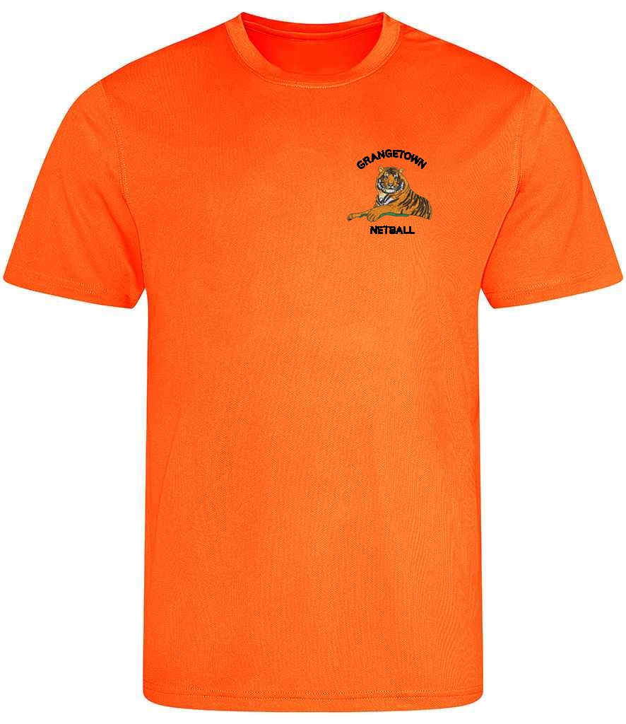 Grangetown Netball Orange T-shirt