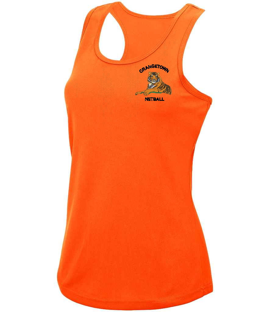 Grangetown Netball Vest orange