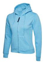 Load image into Gallery viewer, Uneek Ladies Classic Full Zip Hooded Sweatshirt
