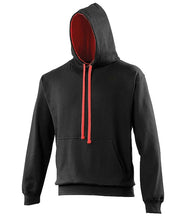 Load image into Gallery viewer, AWDIS Varisity Hoodie Black
