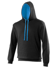 Load image into Gallery viewer, AWDIS Varisity Hoodie Black
