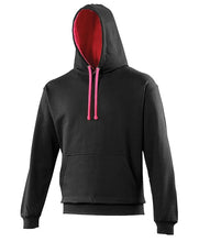 Load image into Gallery viewer, AWDIS Varisity Hoodie Black
